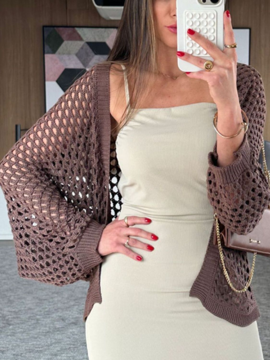 Hollow Out Open Front Cover-Up - The Goddess Galleries