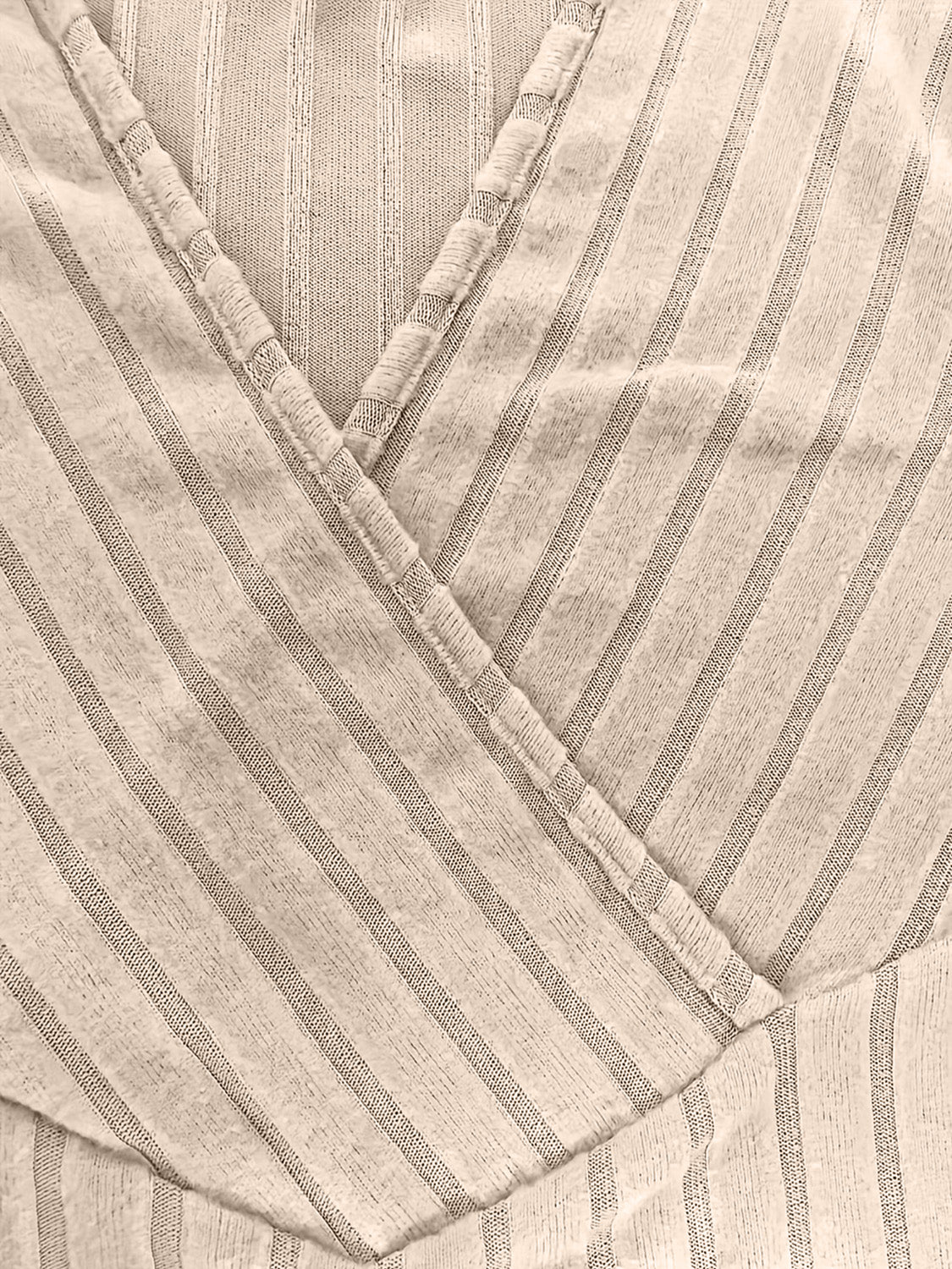 Ribbed Surplice Long Sleeve T-Shirt - The Goddess Galleries