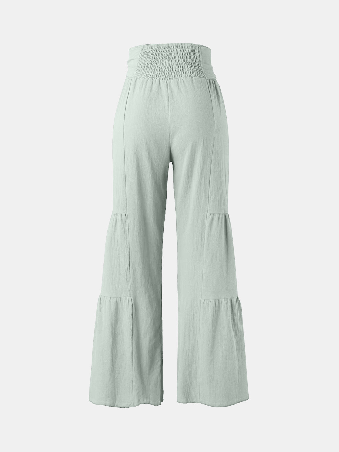 Tied Ruched Wide Leg Pants - The Goddess Galleries