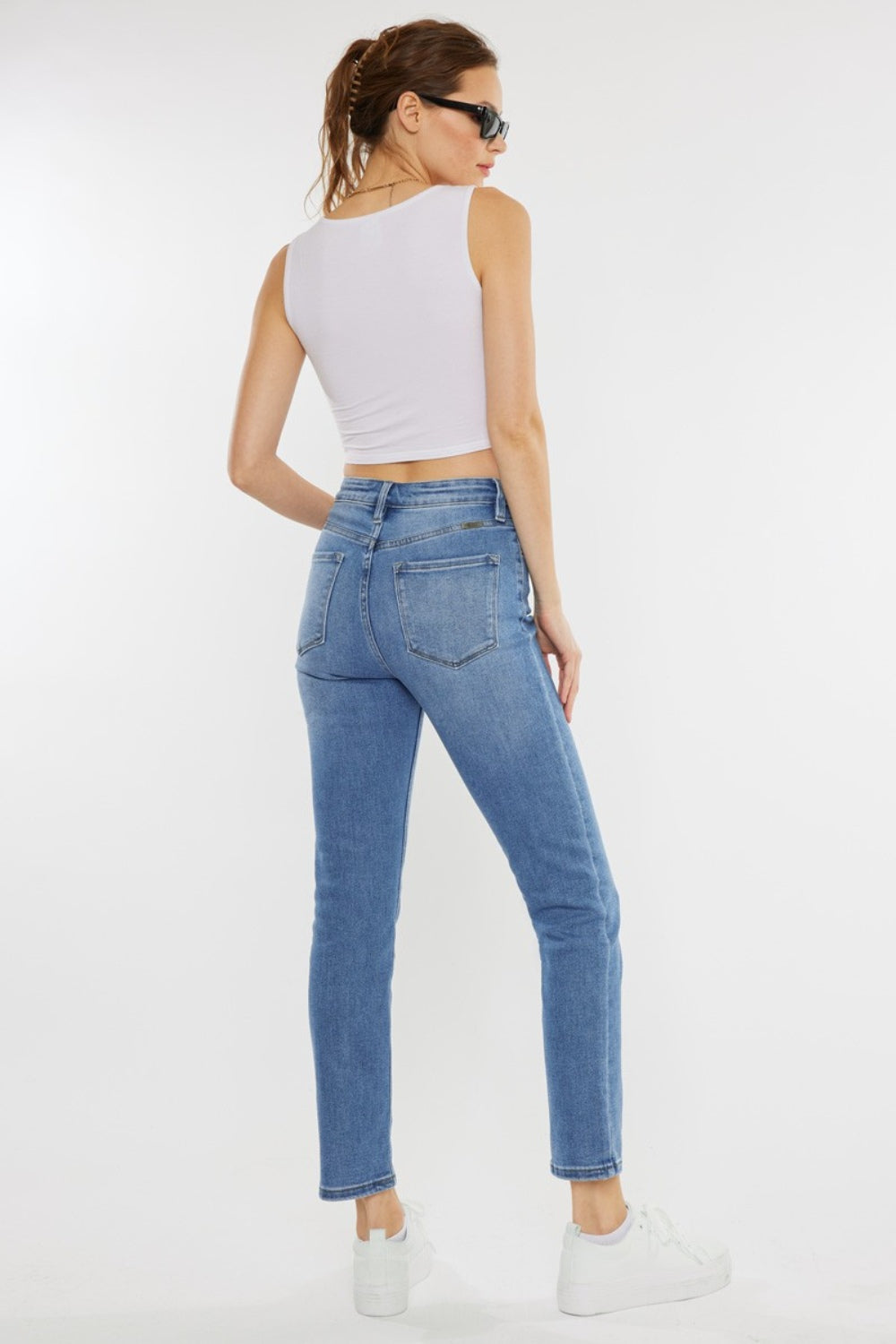 Kancan Full Size Cat's Whiskers High Waist Jeans - The Goddess Galleries