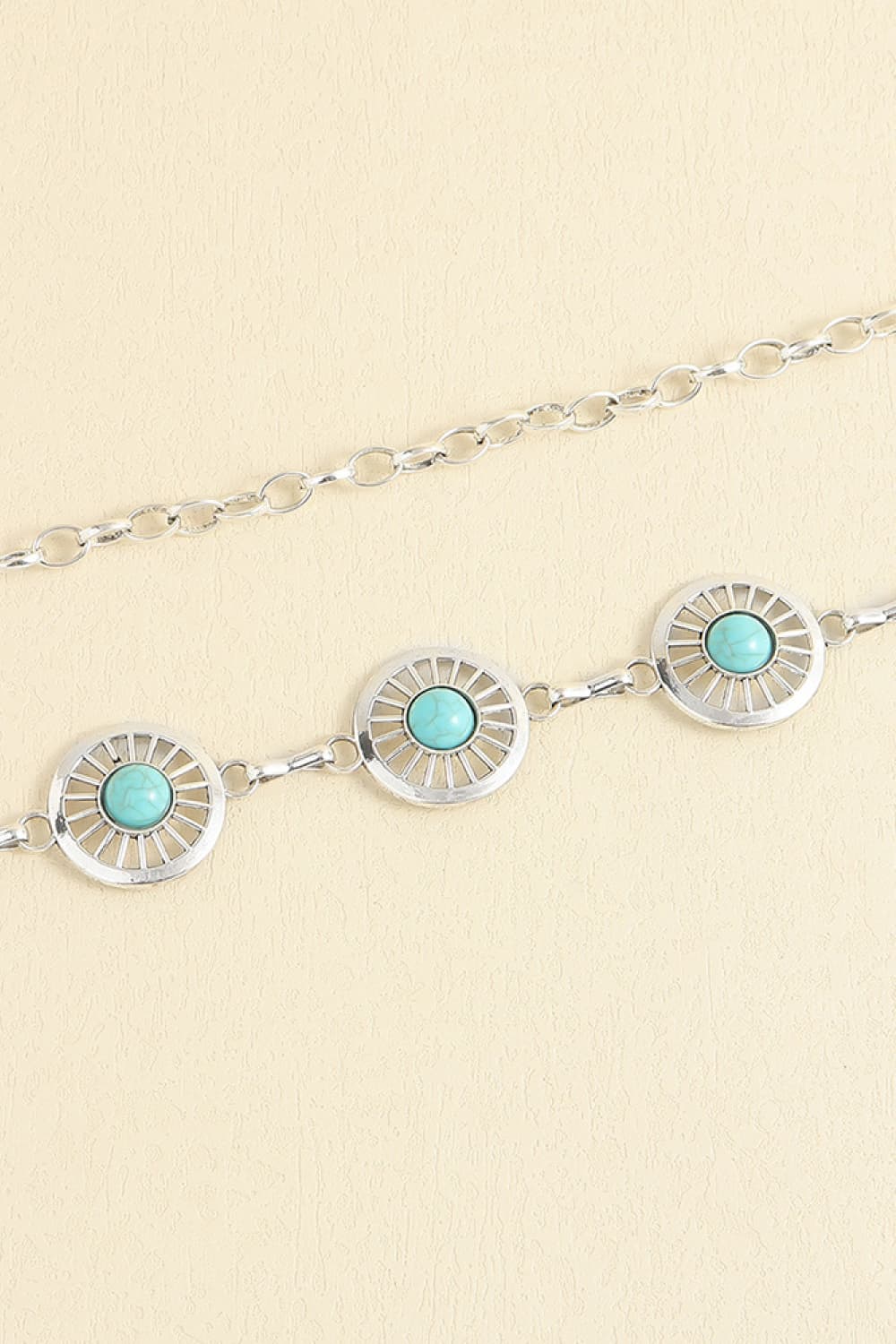 Vintage Turquoise Alloy Belt - The Goddess Galleries