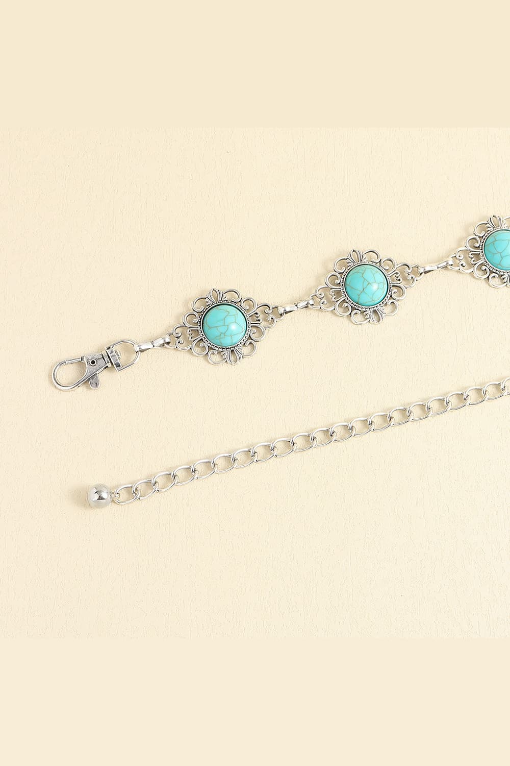 Vintage Turquoise Alloy Belt - The Goddess Galleries