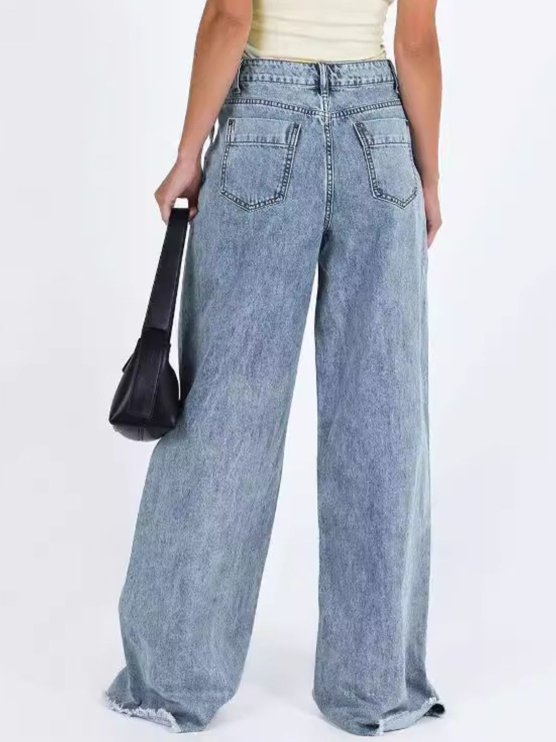 Wide Leg Jeans with Pockets - The Goddess Galleries