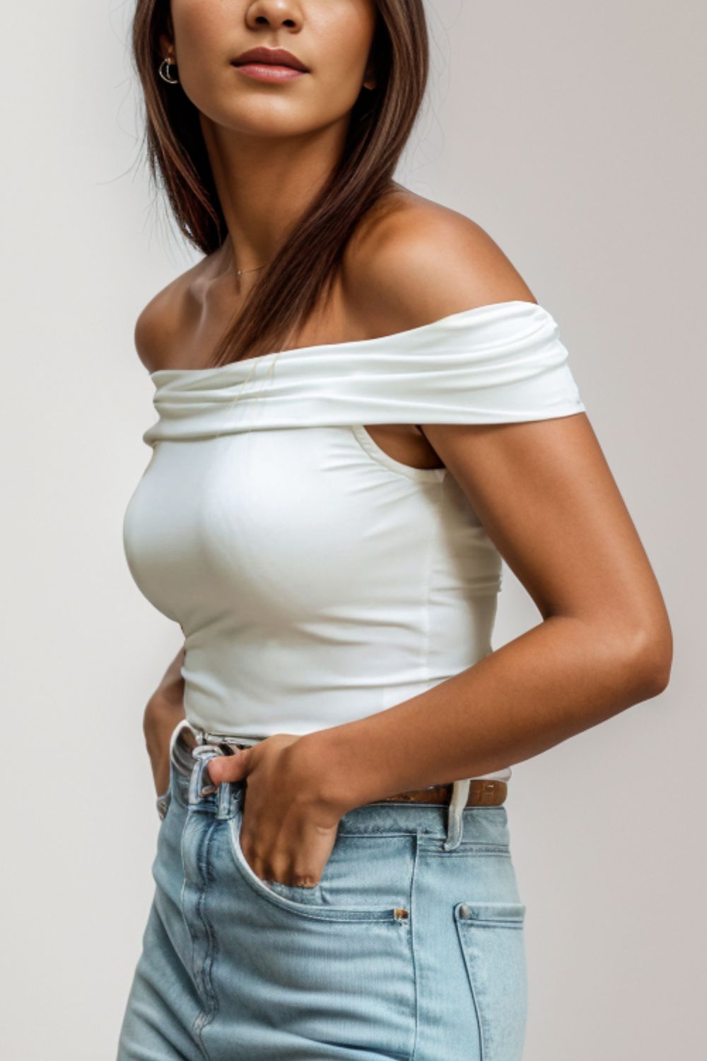 Off-Shoulder Short Sleeve Blouse - The Goddess Galleries