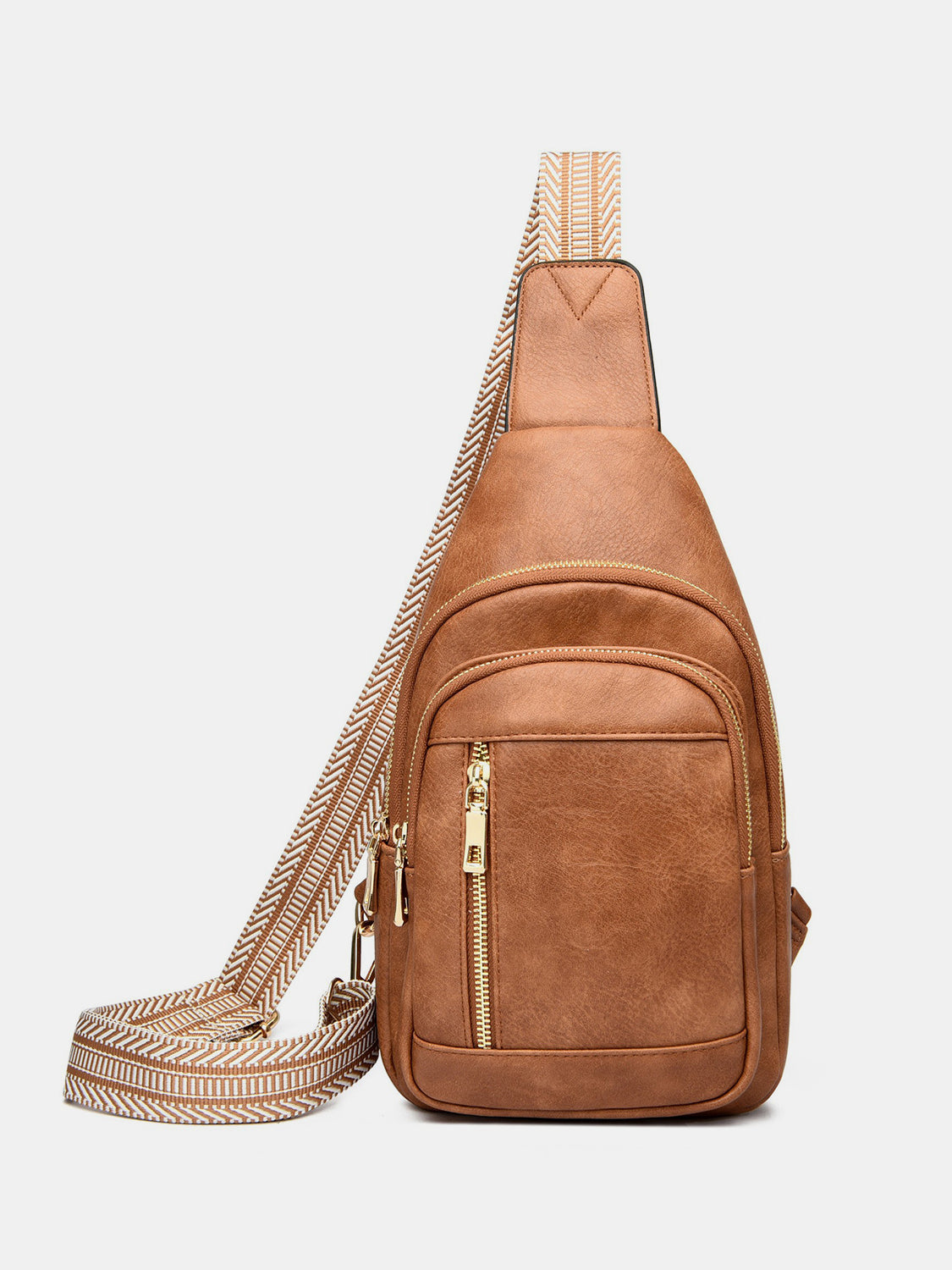 PU Leather Adjustable Strap Crossbody Bag - The Goddess Galleries
