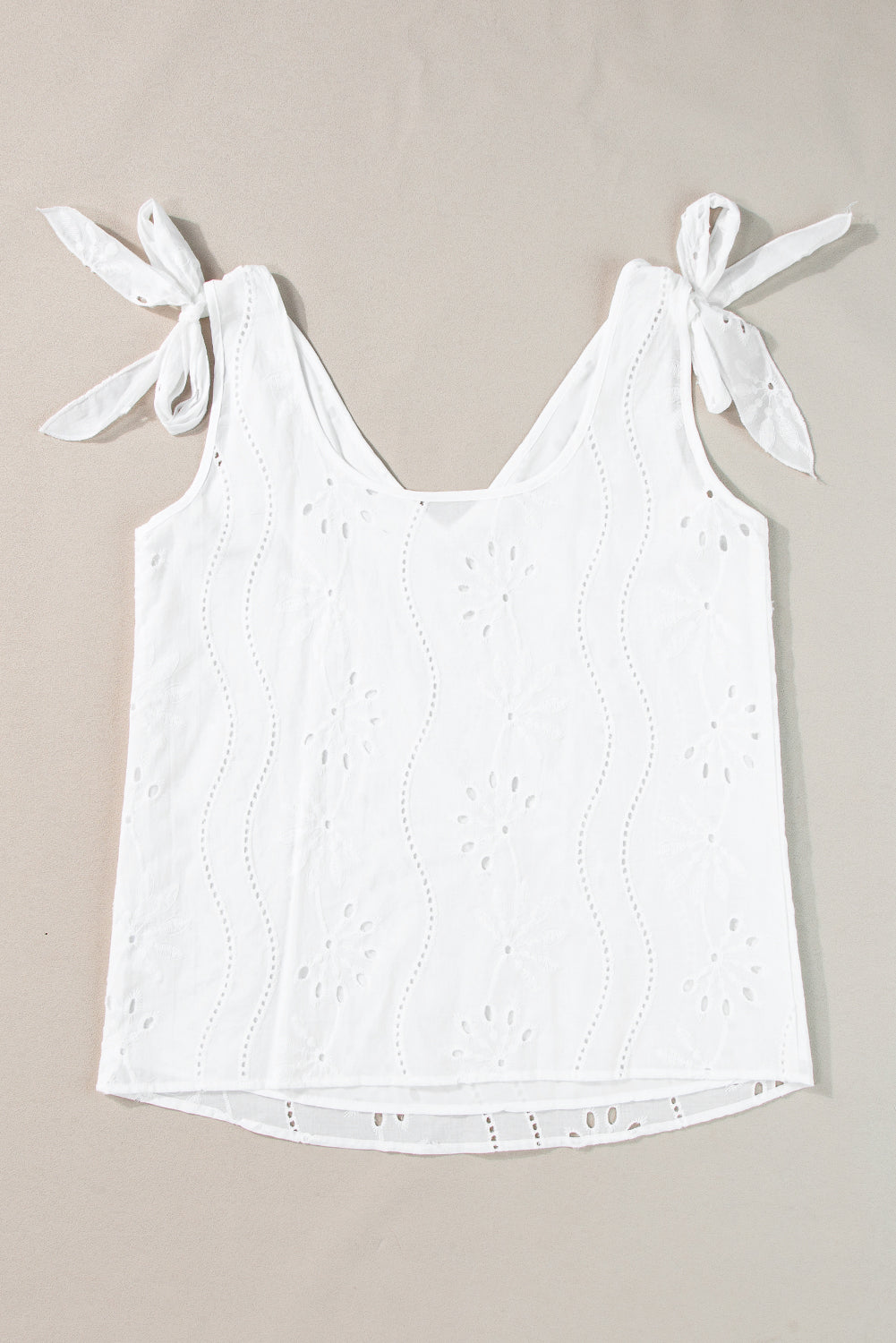 Tie Shoulder V-Neck Tank - The Goddess Galleries