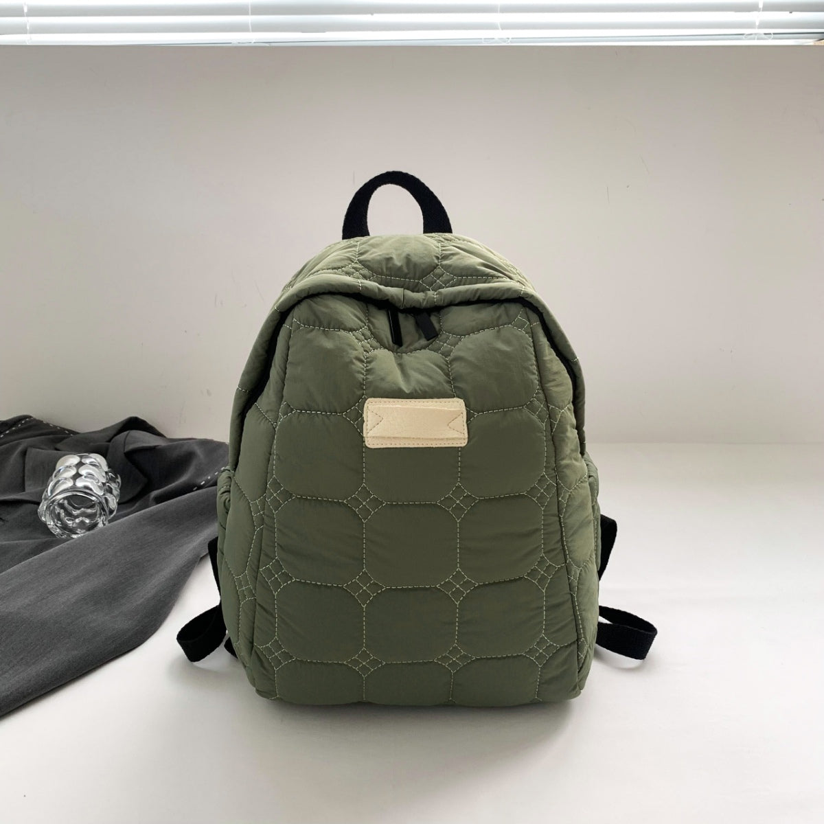 Quilted Polyester Backpack Bag - The Goddess Galleries