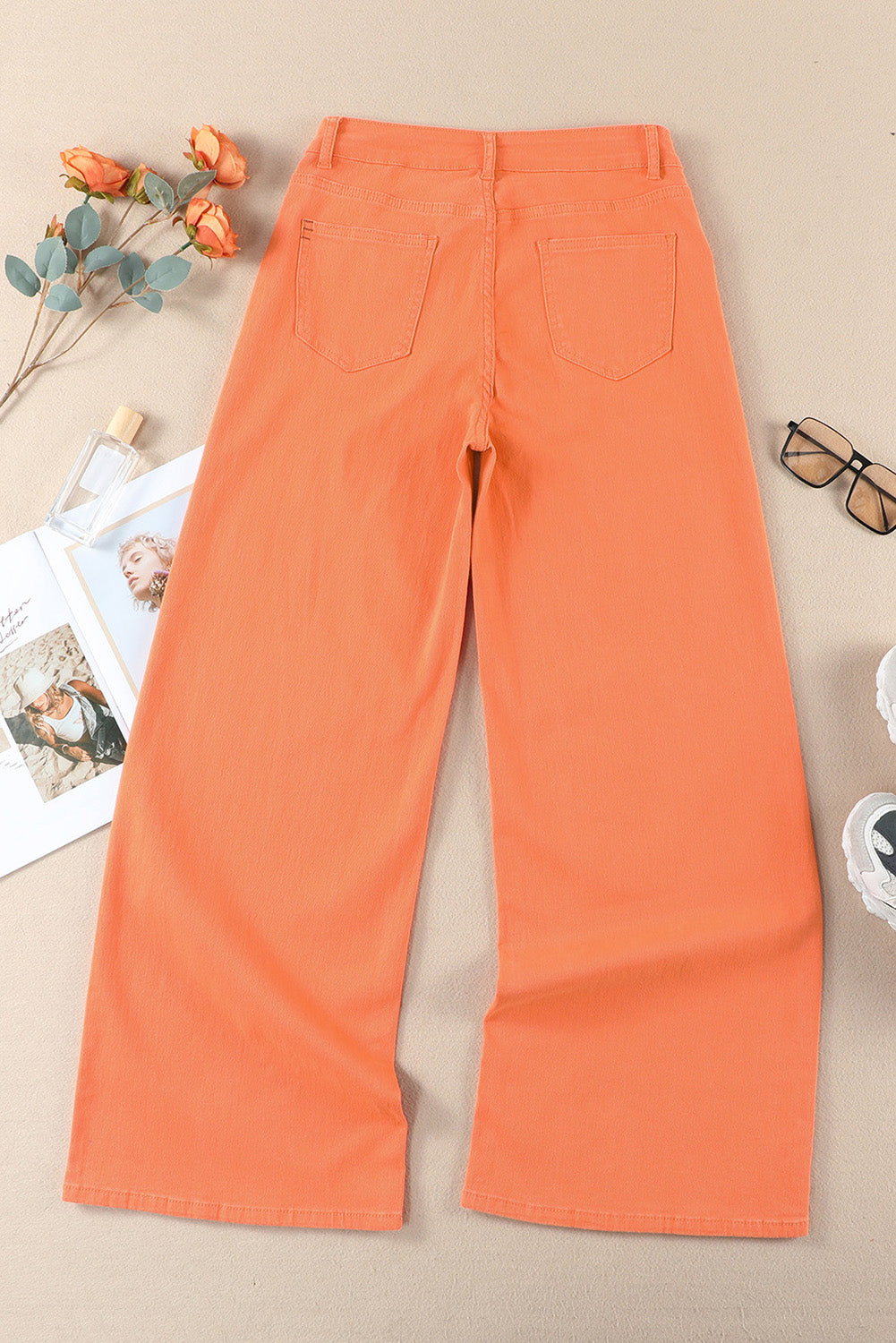 Wide Leg High Waist Jeans - The Goddess Galleries