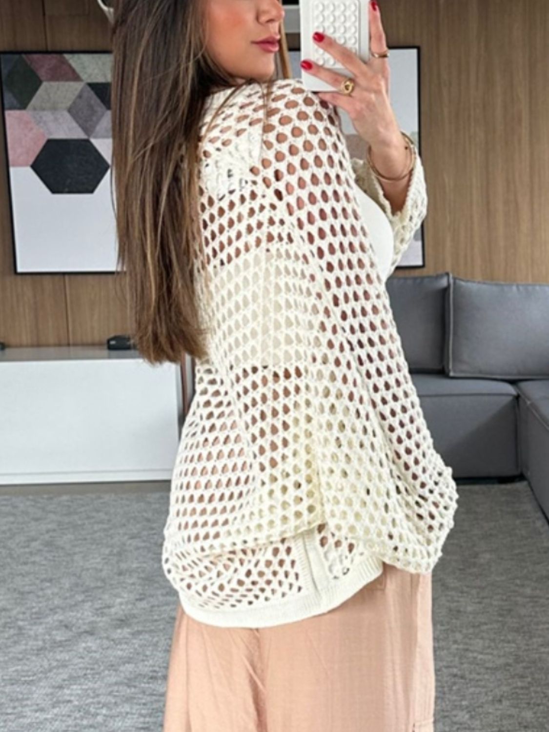 Hollow Out Open Front Cover-Up - The Goddess Galleries