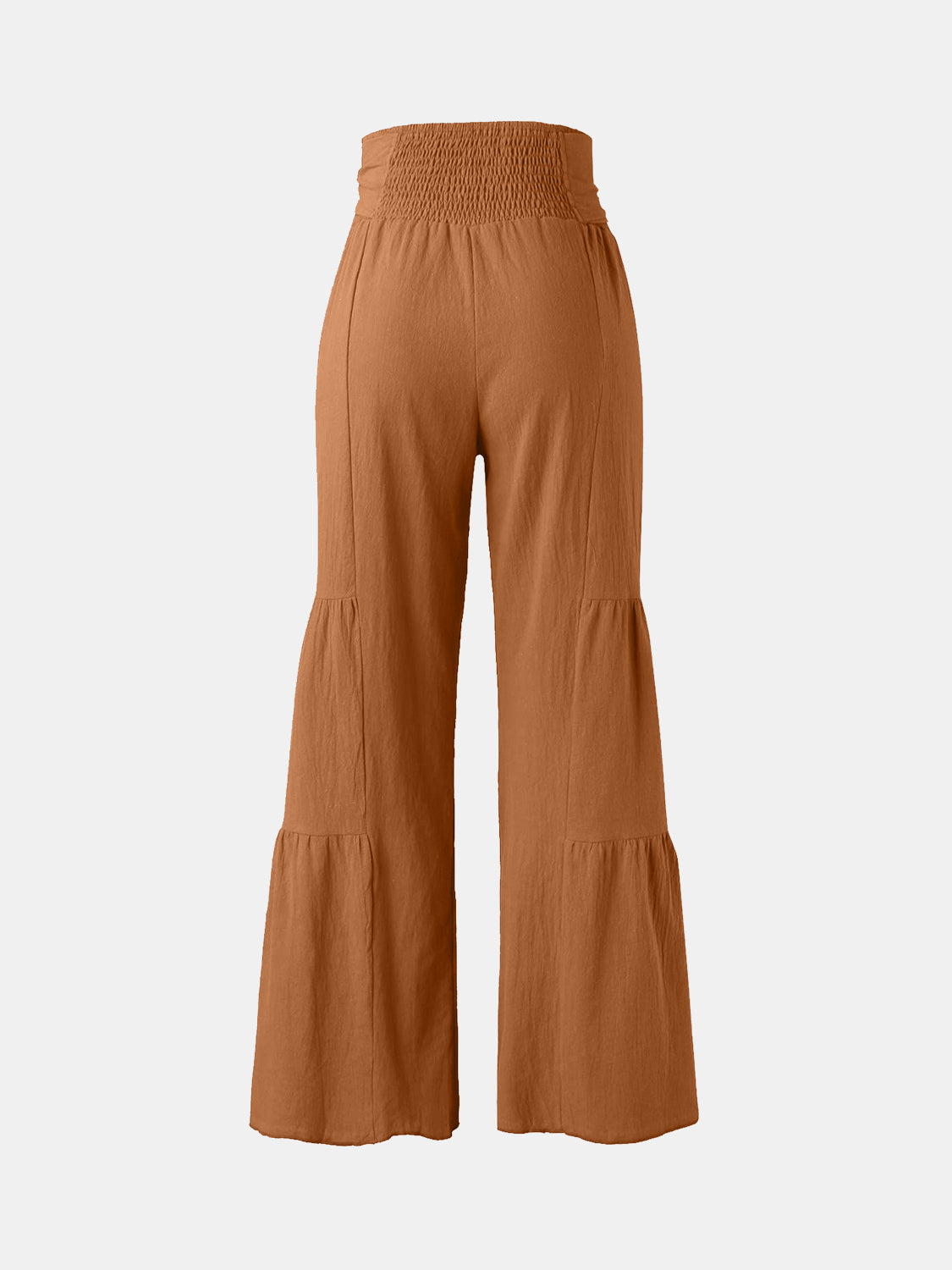 Tied Ruched Wide Leg Pants - The Goddess Galleries