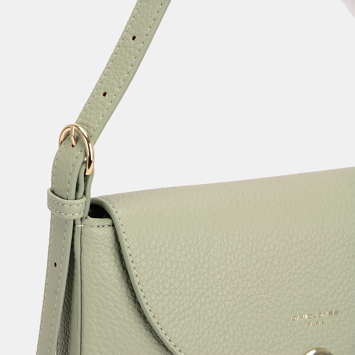 David Jones Metal Buckle Shoulder Bag - The Goddess Galleries