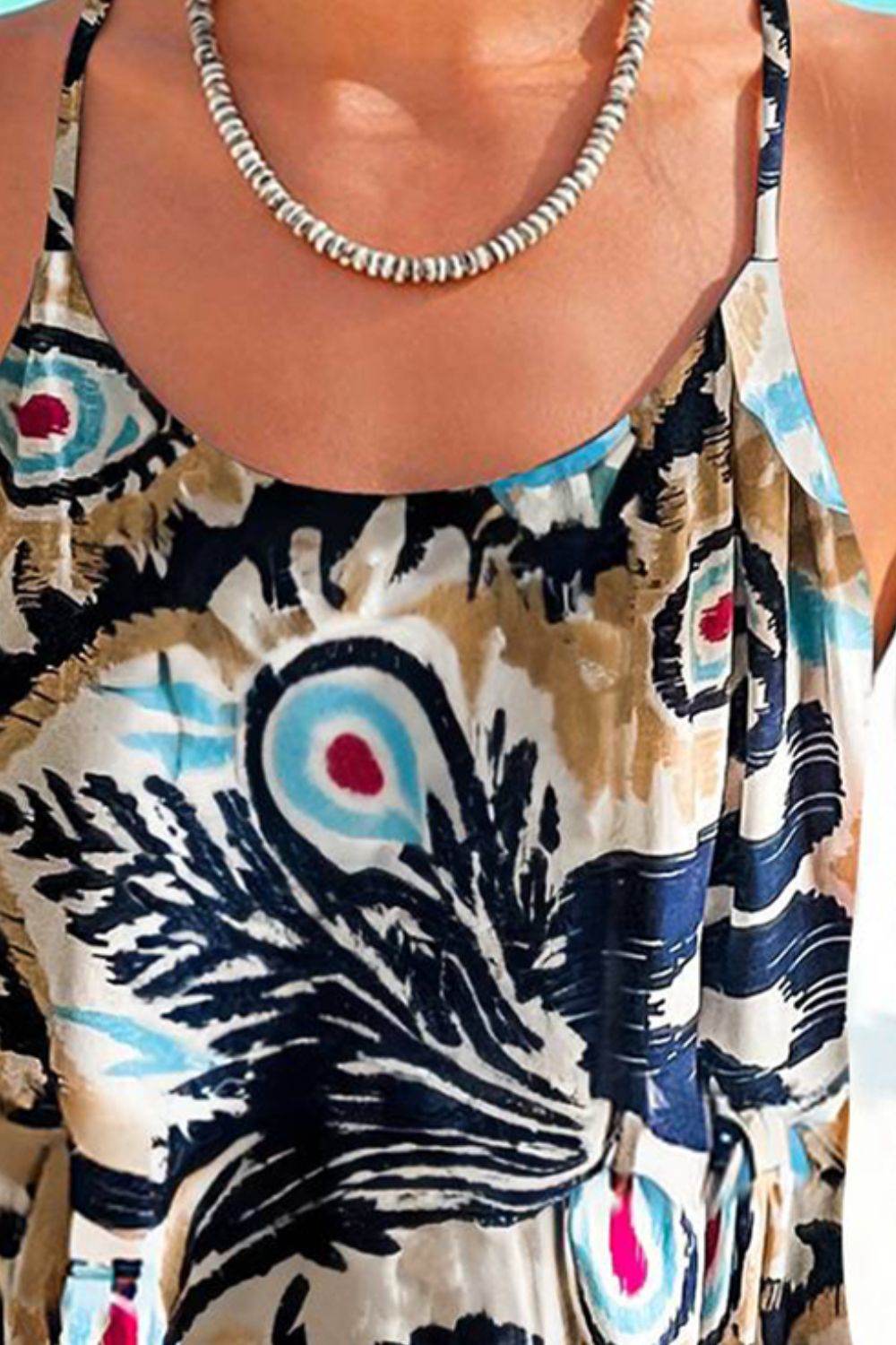 Printed Scoop Neck Cami - The Goddess Galleries