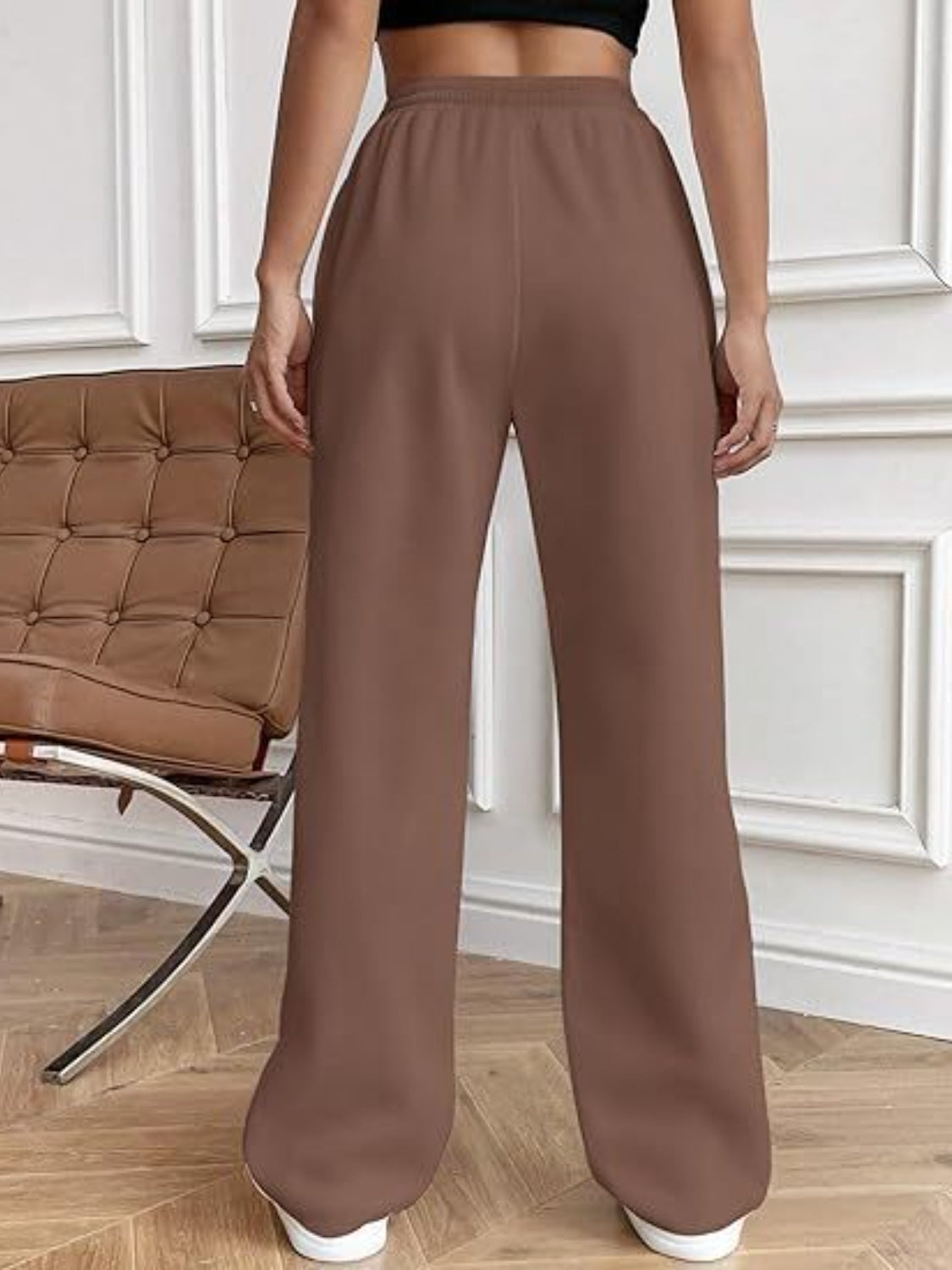 Drawstring Wide Leg Pants with Pockets - The Goddess Galleries