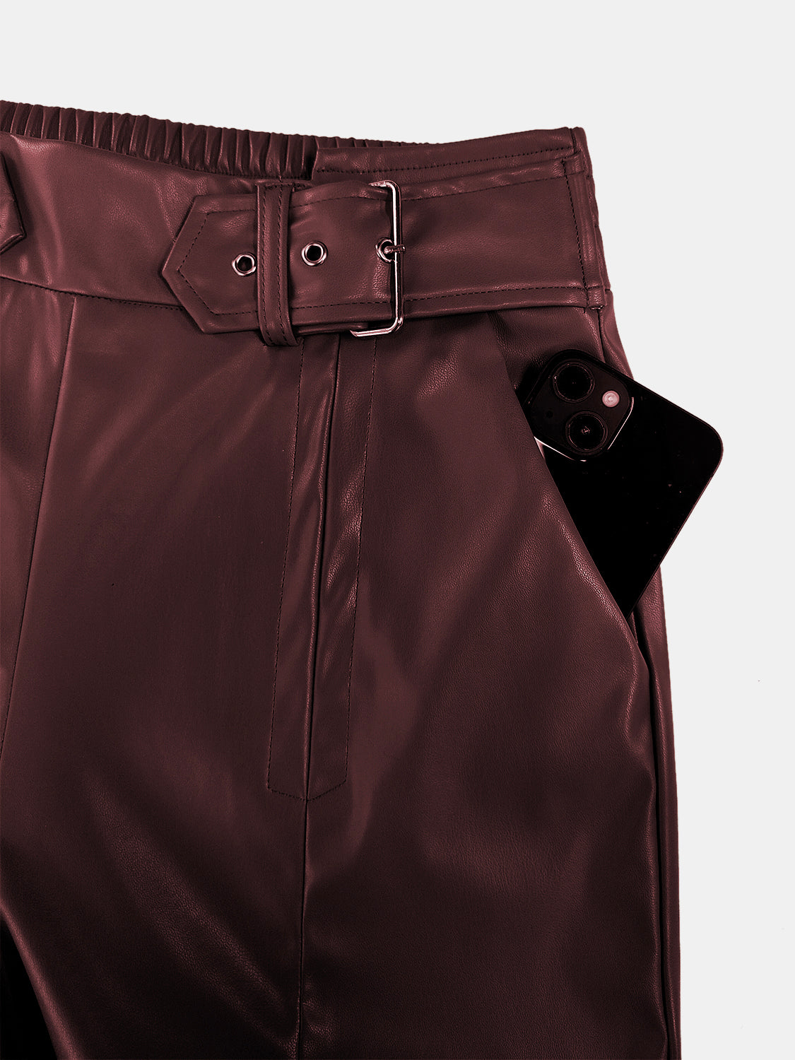 Half Elastic Waist Wide Leg Pants - The Goddess Galleries