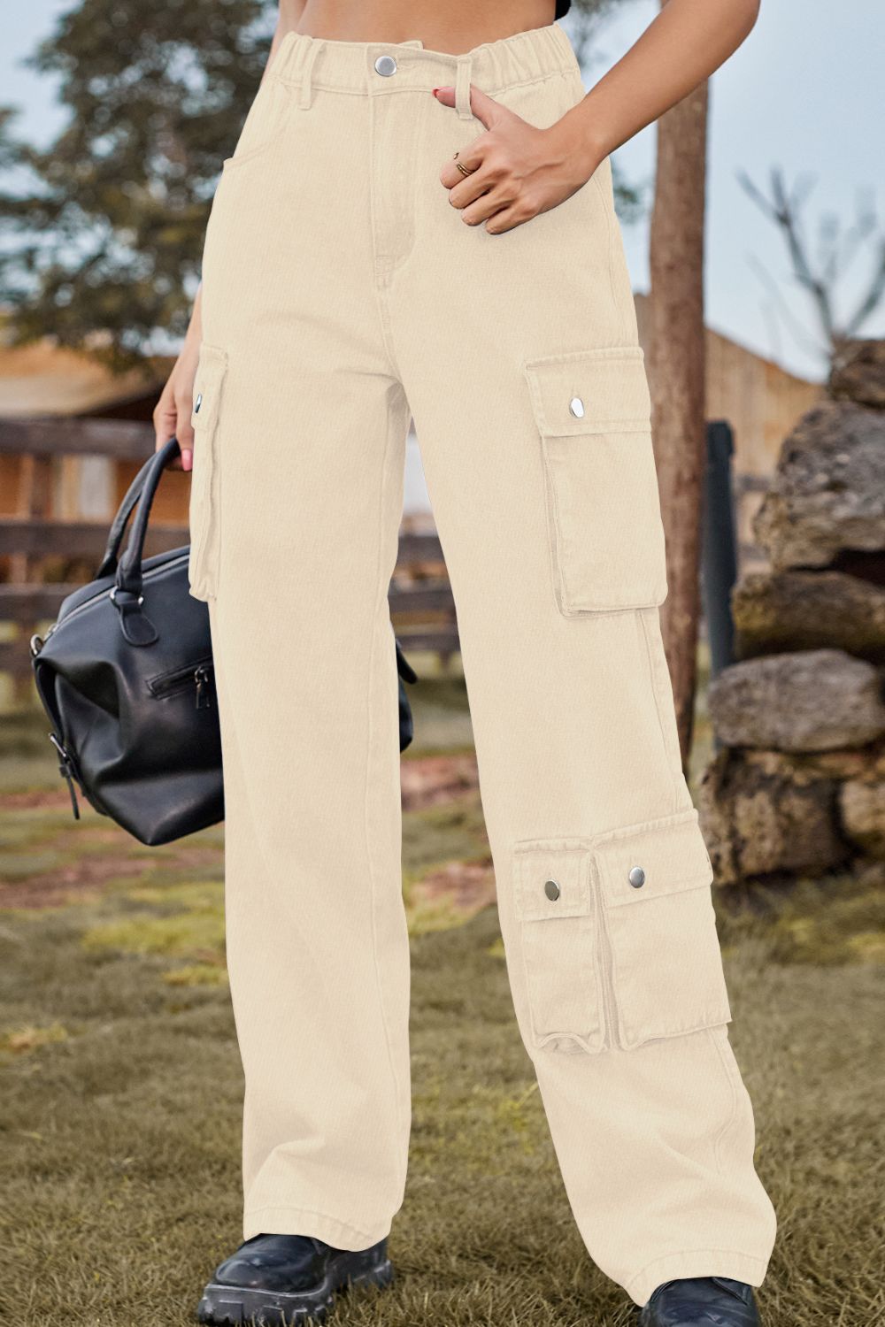 Loose Fit Long Jeans with Pockets - The Goddess Galleries