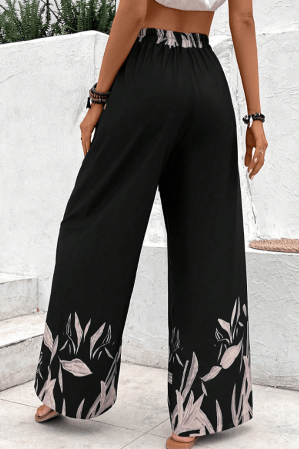 Honey Drawstring High Waist Relax Fit Long Pants - The Goddess Galleries