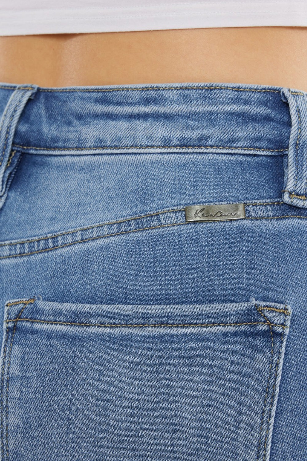 Kancan Full Size Cat's Whiskers High Waist Jeans - The Goddess Galleries
