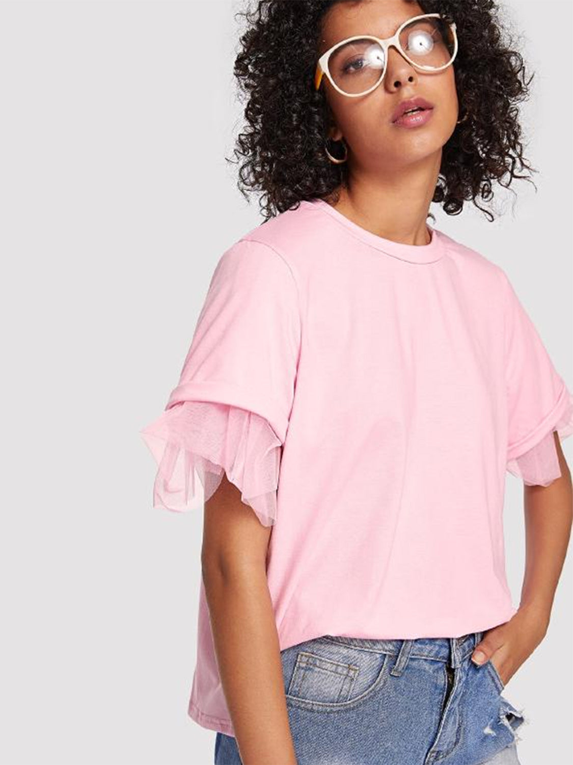 Round Neck Short Sleeve Top - The Goddess Galleries