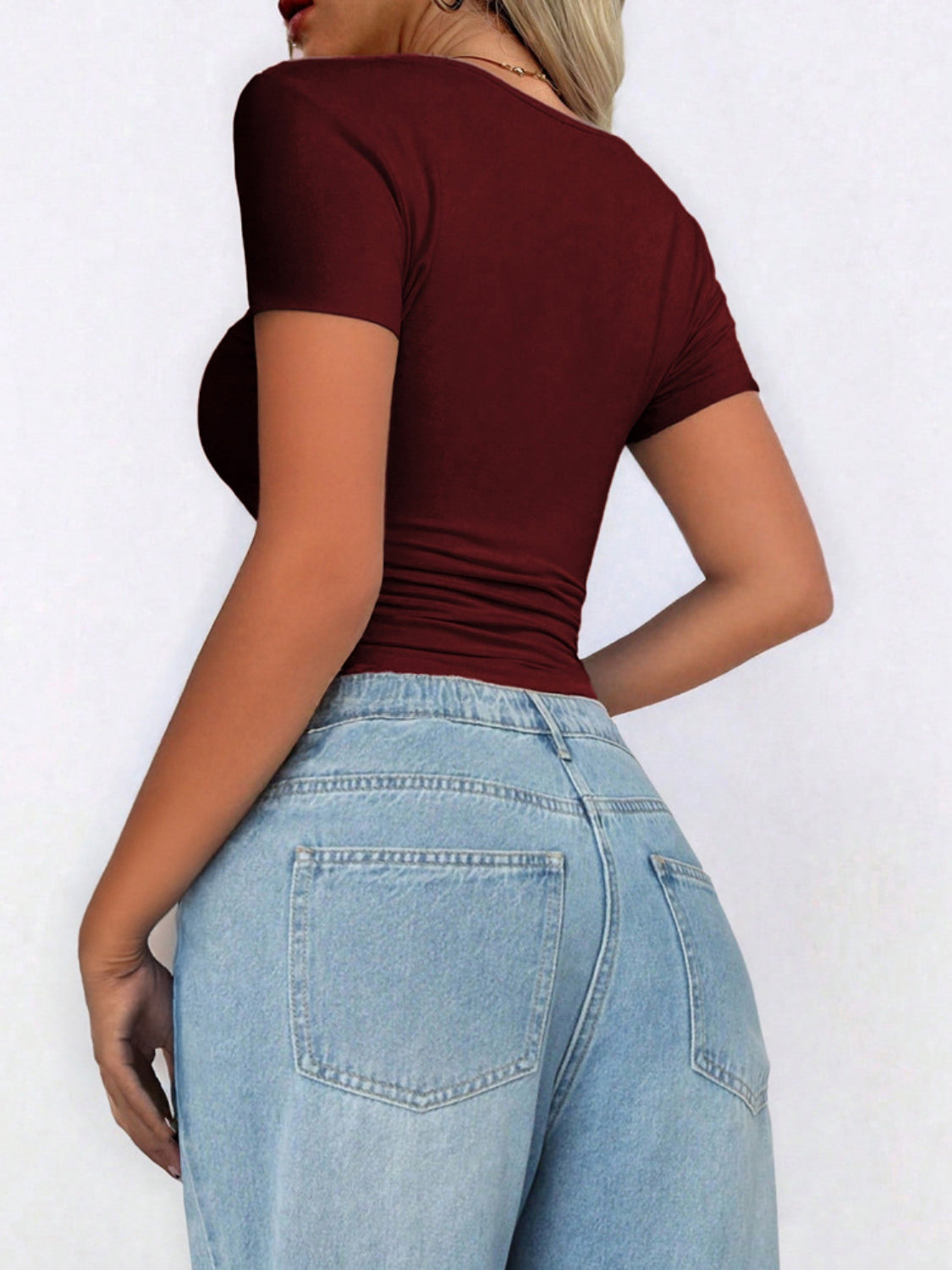 Scoop Neck Short Sleeve T-Shirt - The Goddess Galleries