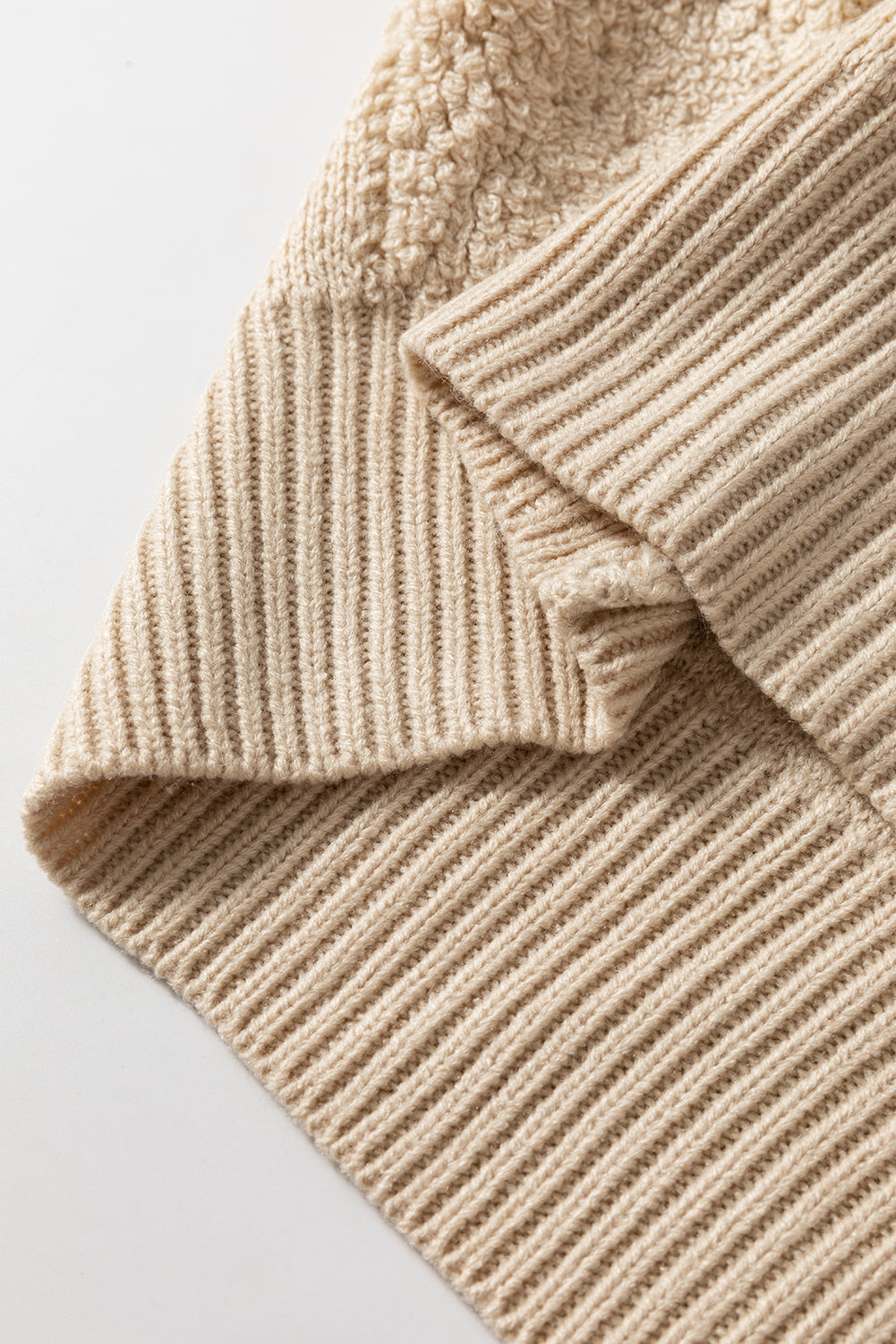 Checkered Round Neck Dropped Shoulder Sweater - The Goddess Galleries