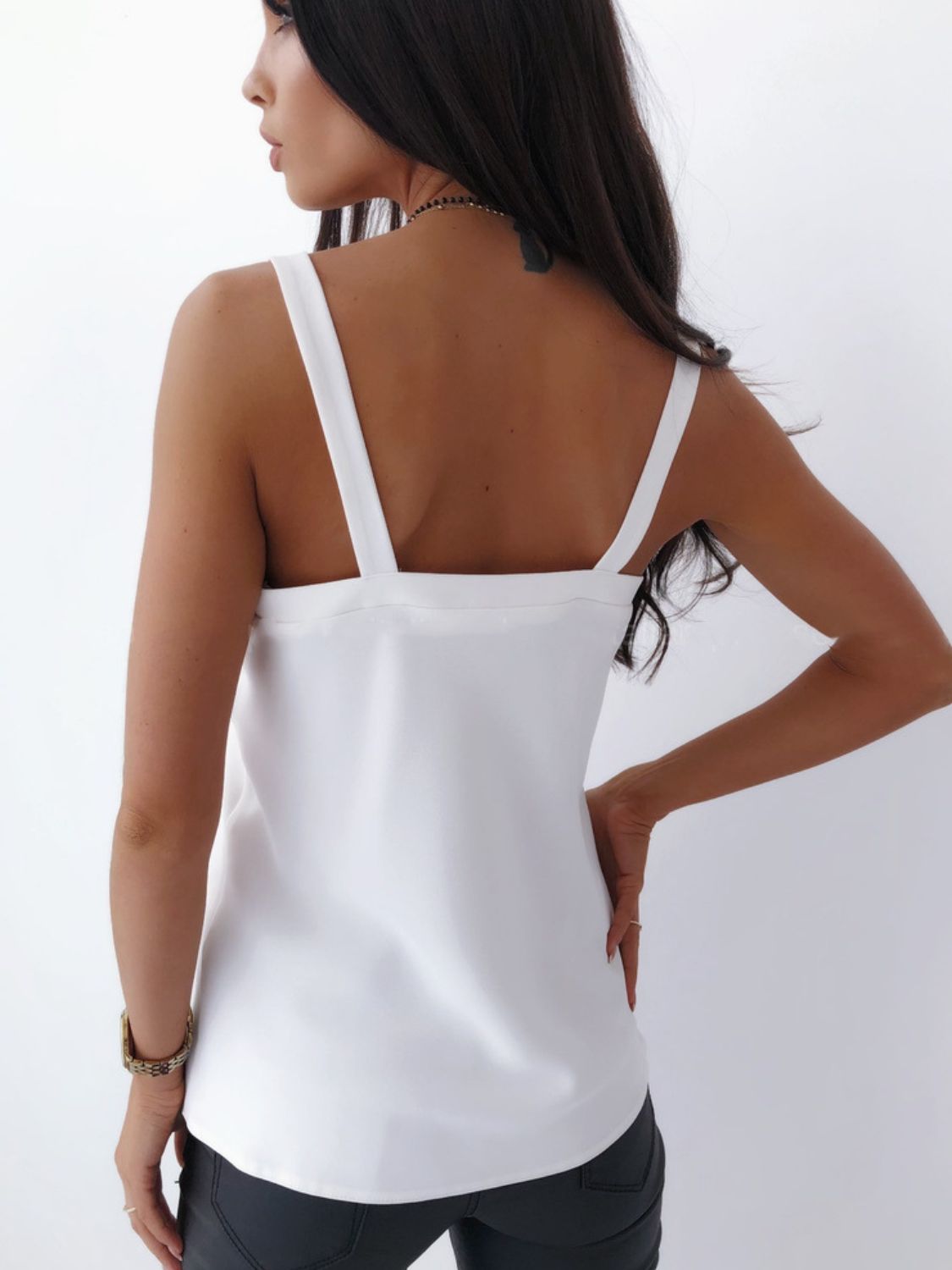 V-Neck Wide Strap Cami - The Goddess Galleries