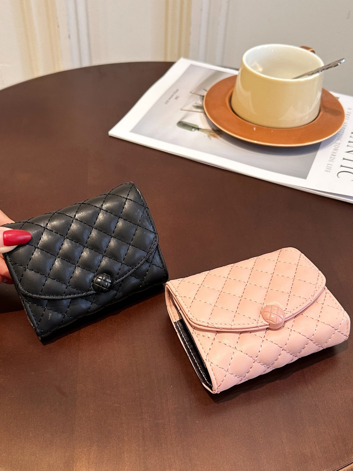 PU Leather Solid Color Wallet - The Goddess Galleries
