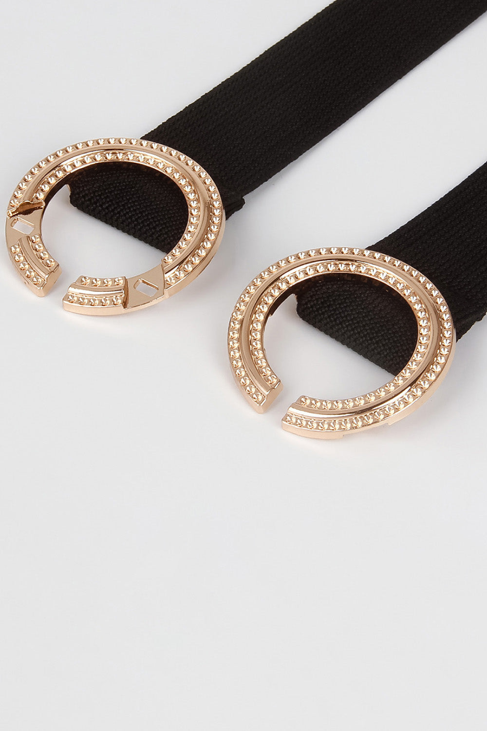Double Hoop Buckle Elastic Belt - The Goddess Galleries