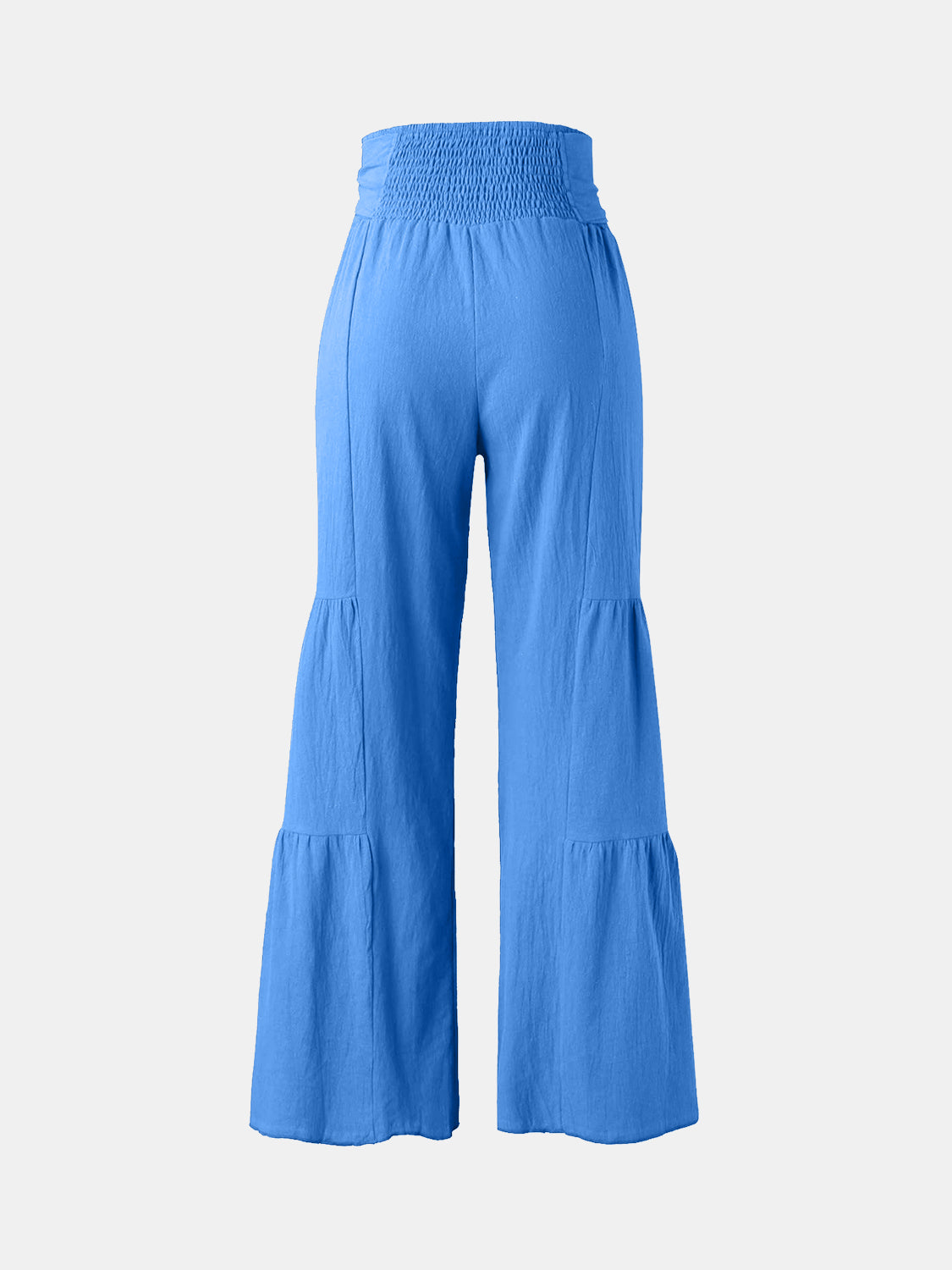 Tied Ruched Wide Leg Pants - The Goddess Galleries