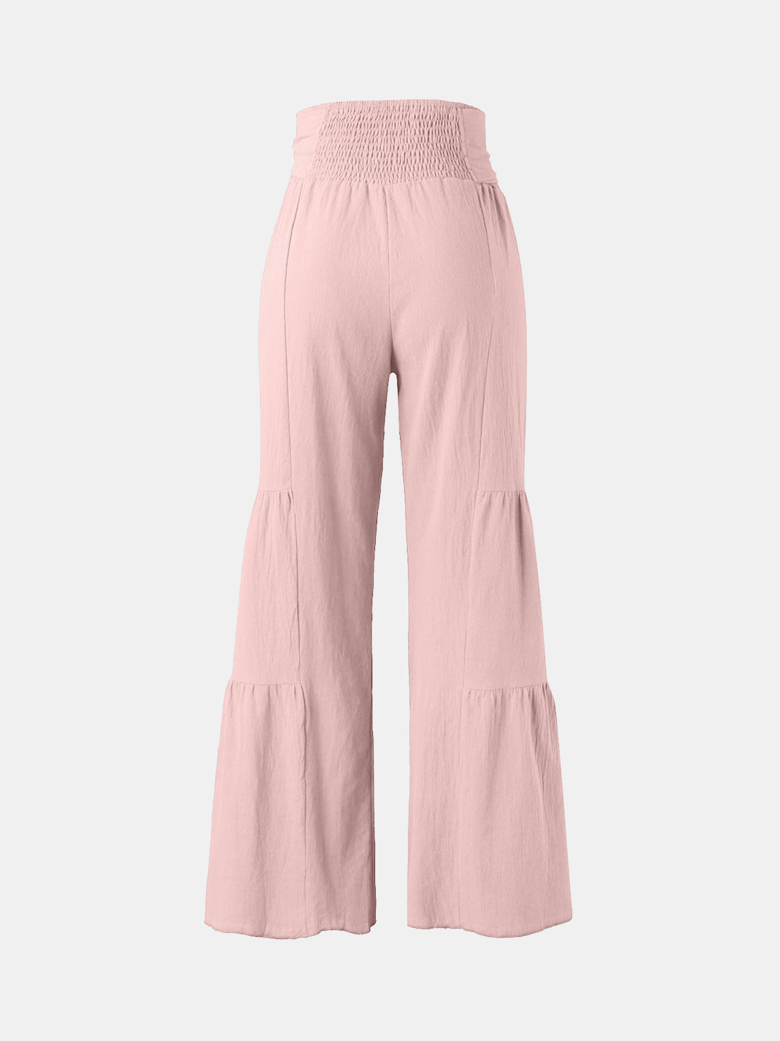 Tied Ruched Wide Leg Pants - The Goddess Galleries