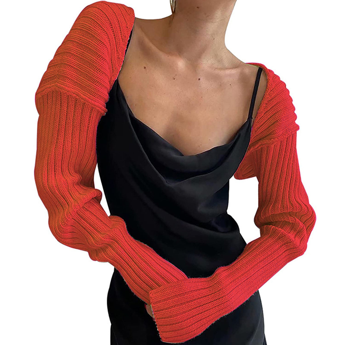 Long Sleeve Knit Bolero - The Goddess Galleries