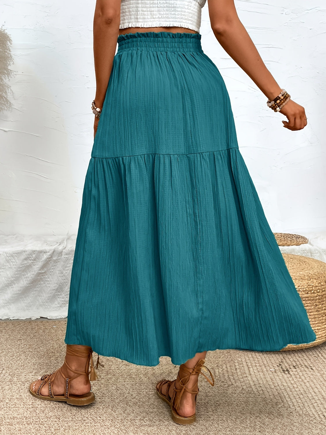 Frill Slit Skirt - The Goddess Galleries