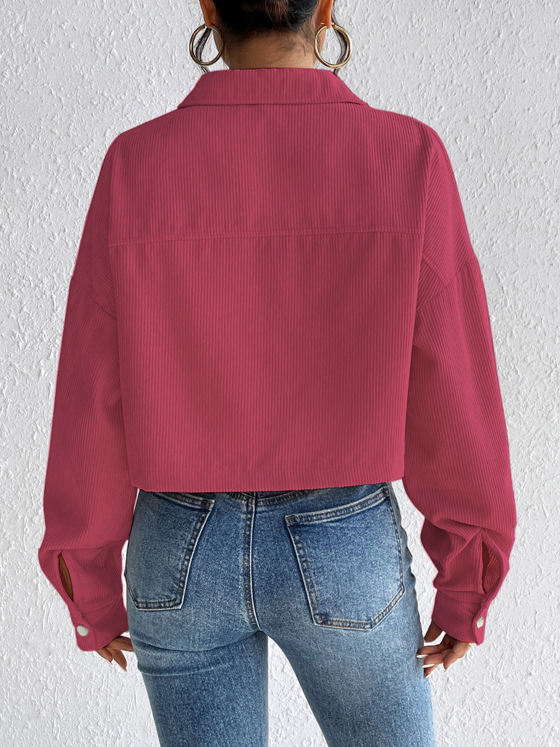 Honey Snap Down Long Sleeve Jacket - The Goddess Galleries