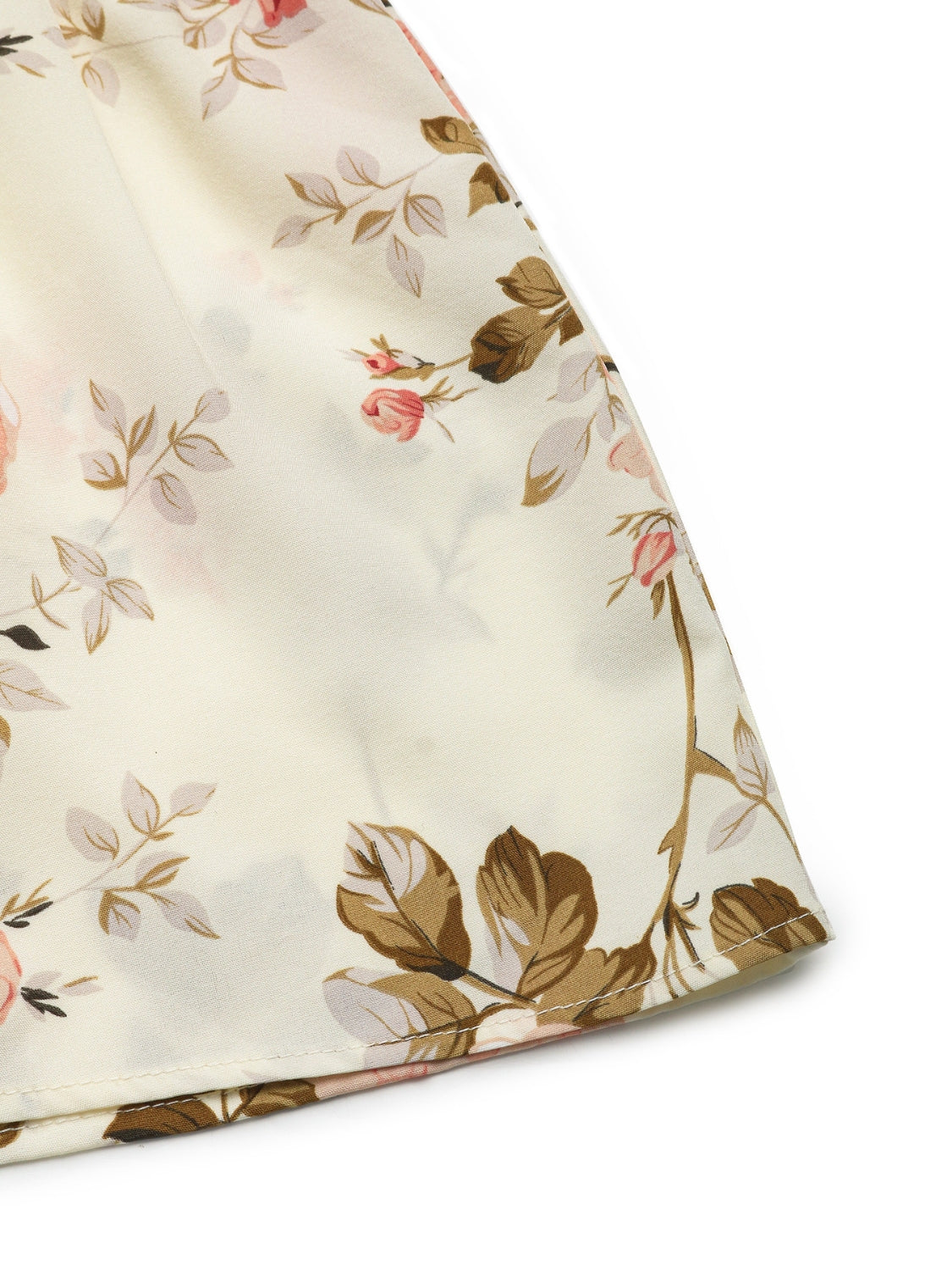 Printed Ruffled Hem V-Neck Sleeveless Dress - The Goddess Galleries