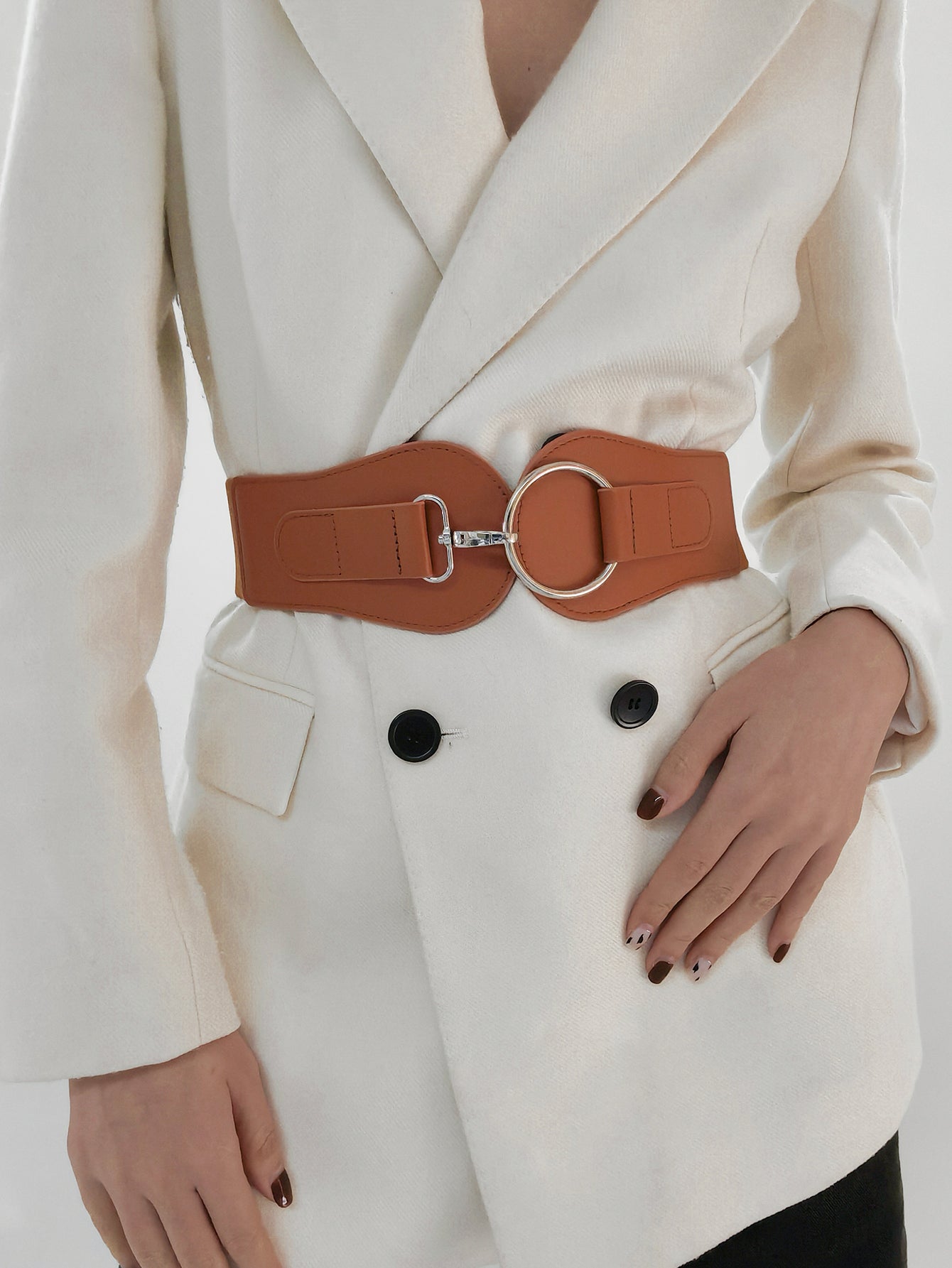 PU Elastic Wide Belt - The Goddess Galleries