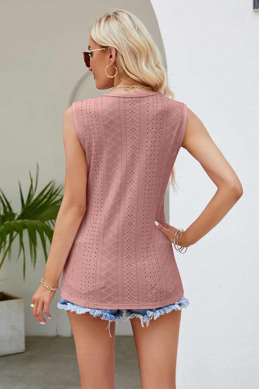 Spliced Lace V-Neck Tank - The Goddess Galleries