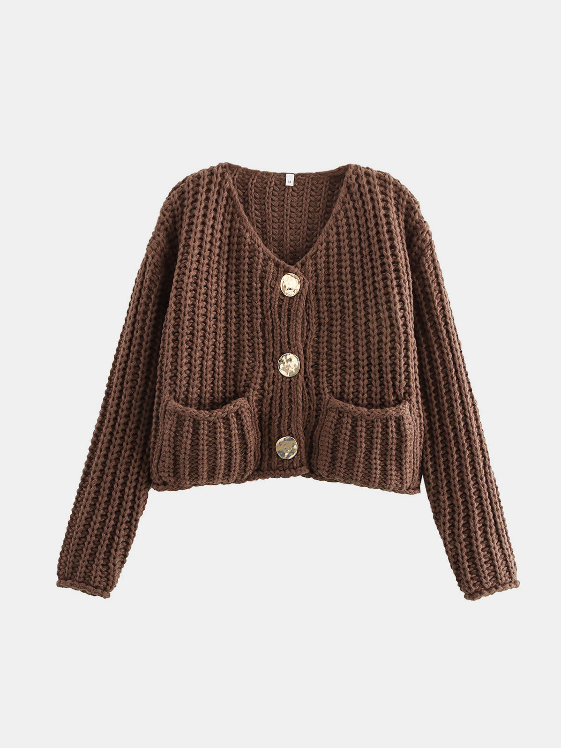 Button Down Long Sleeve Cardigan - The Goddess Galleries