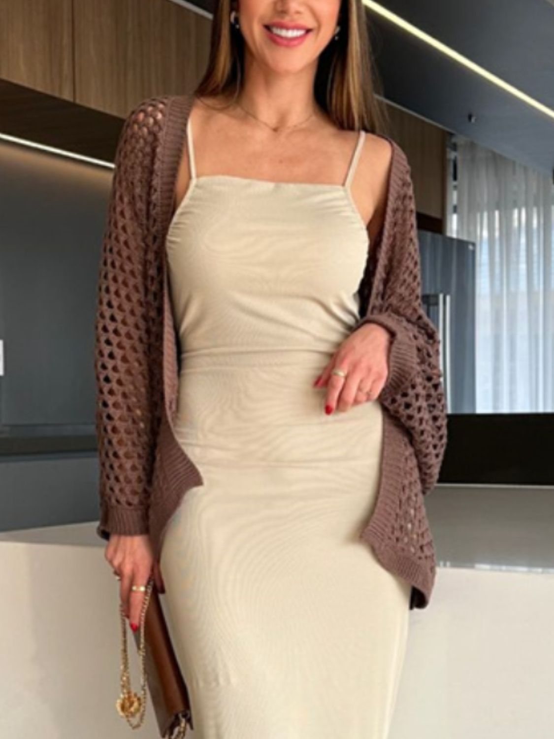 Hollow Out Open Front Cover-Up - The Goddess Galleries