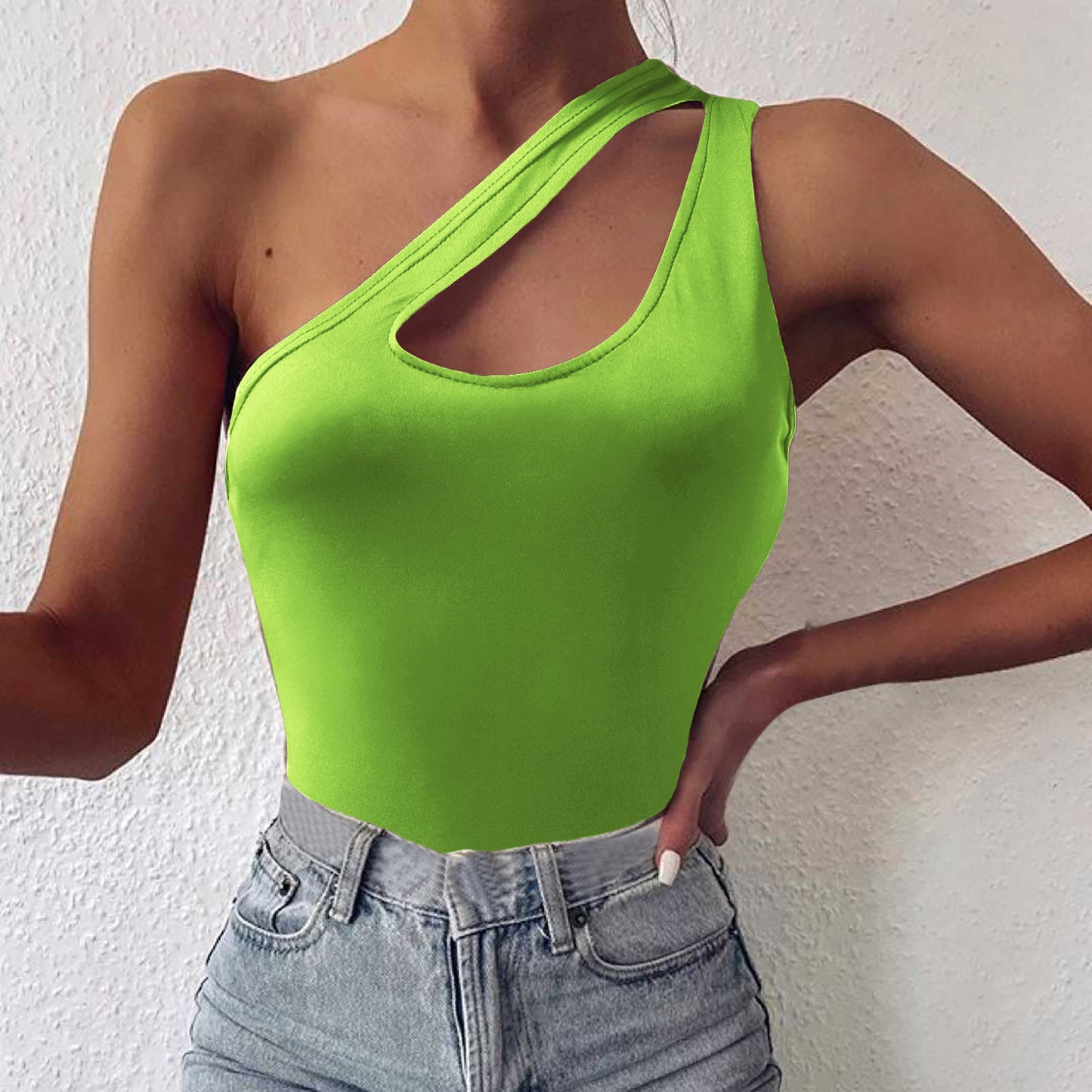 One Shoulder Cutout Cami - The Goddess Galleries
