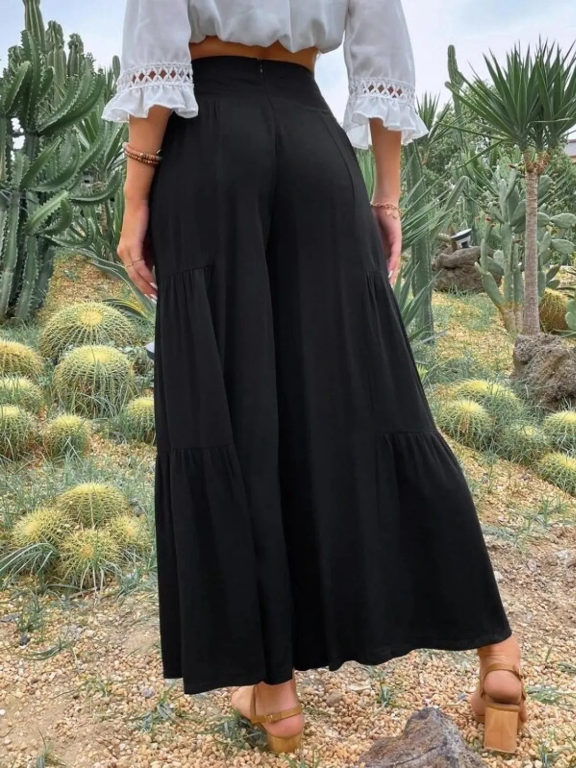 High Waist Wide Leg Pants - The Goddess Galleries