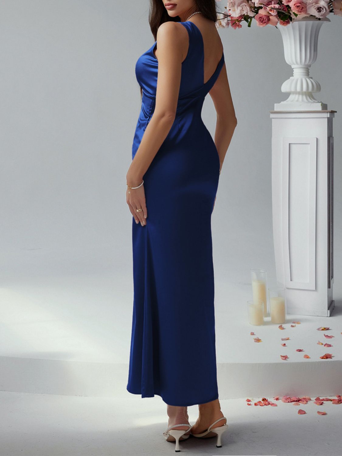 Devine Plunge Sleeveless Maxi Dress - The Goddess Galleries