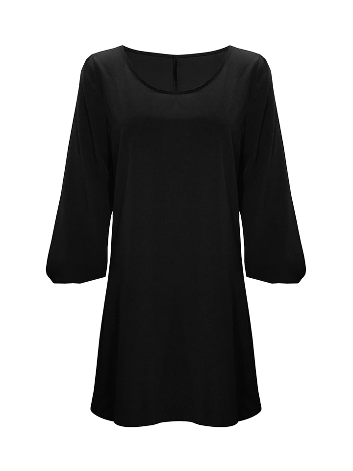 Cutout Long Sleeve Round Neck Dress - The Goddess Galleries