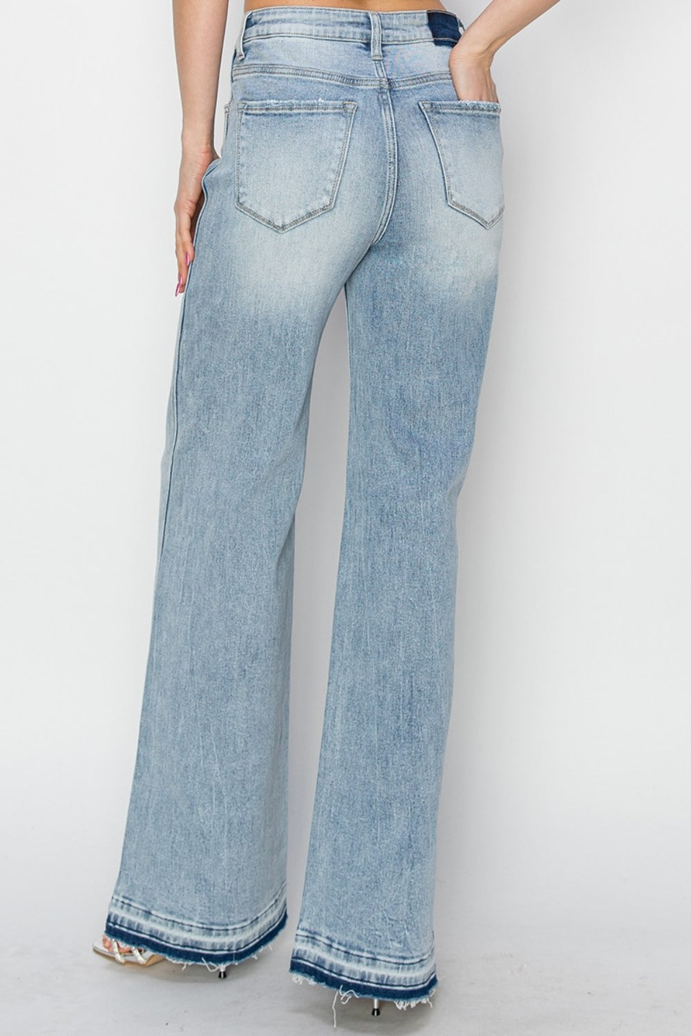 Risen Full Size High Rise Wide Leg Jeans - The Goddess Galleries