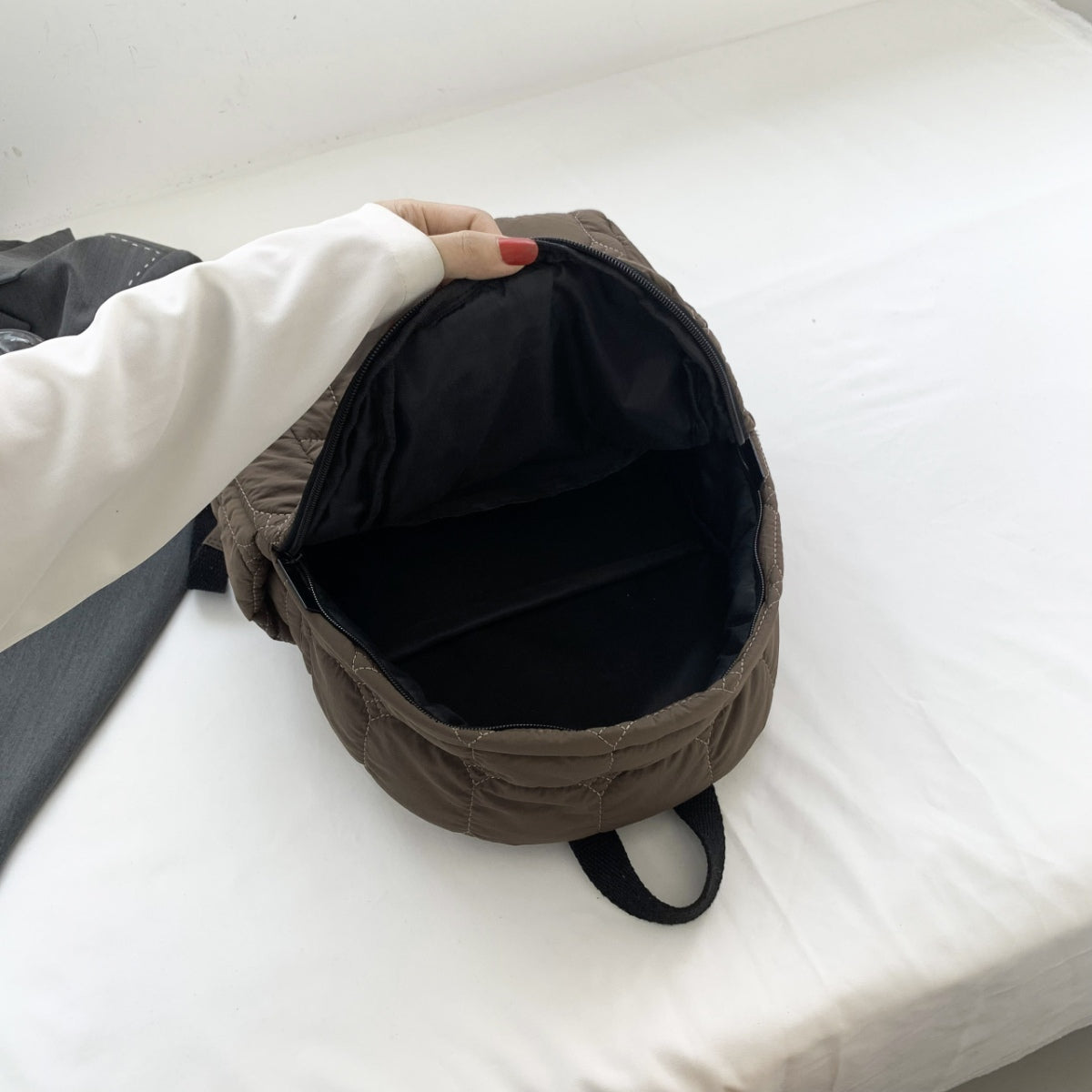 Quilted Polyester Backpack Bag - The Goddess Galleries