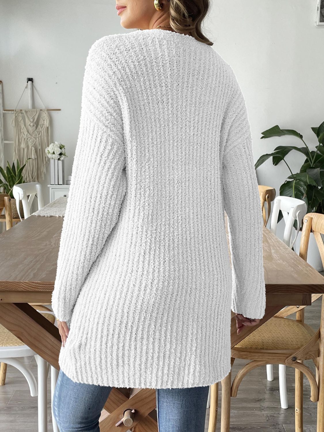 Open Front Long Sleeve Cardigan - The Goddess Galleries
