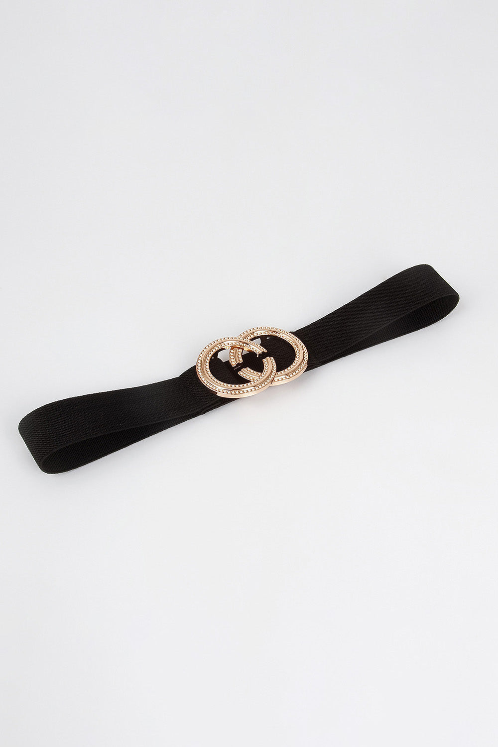 Double Hoop Buckle Elastic Belt - The Goddess Galleries