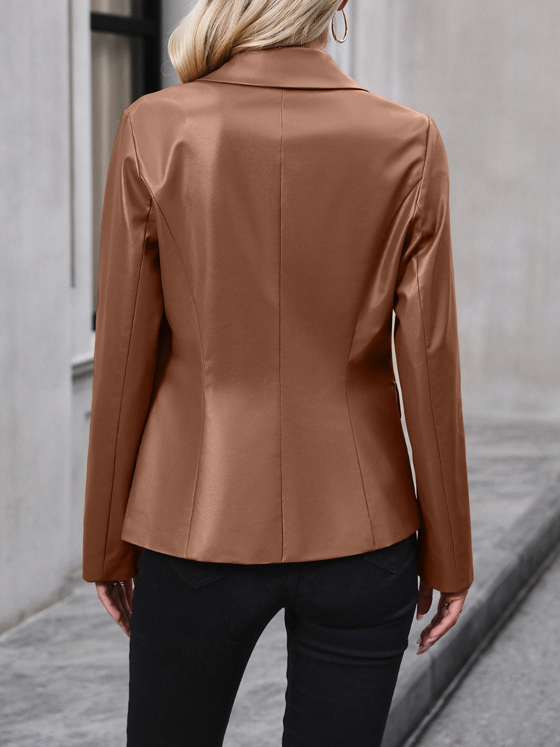 Ivy Lane Button Up Collared Neck Blazer - The Goddess Galleries