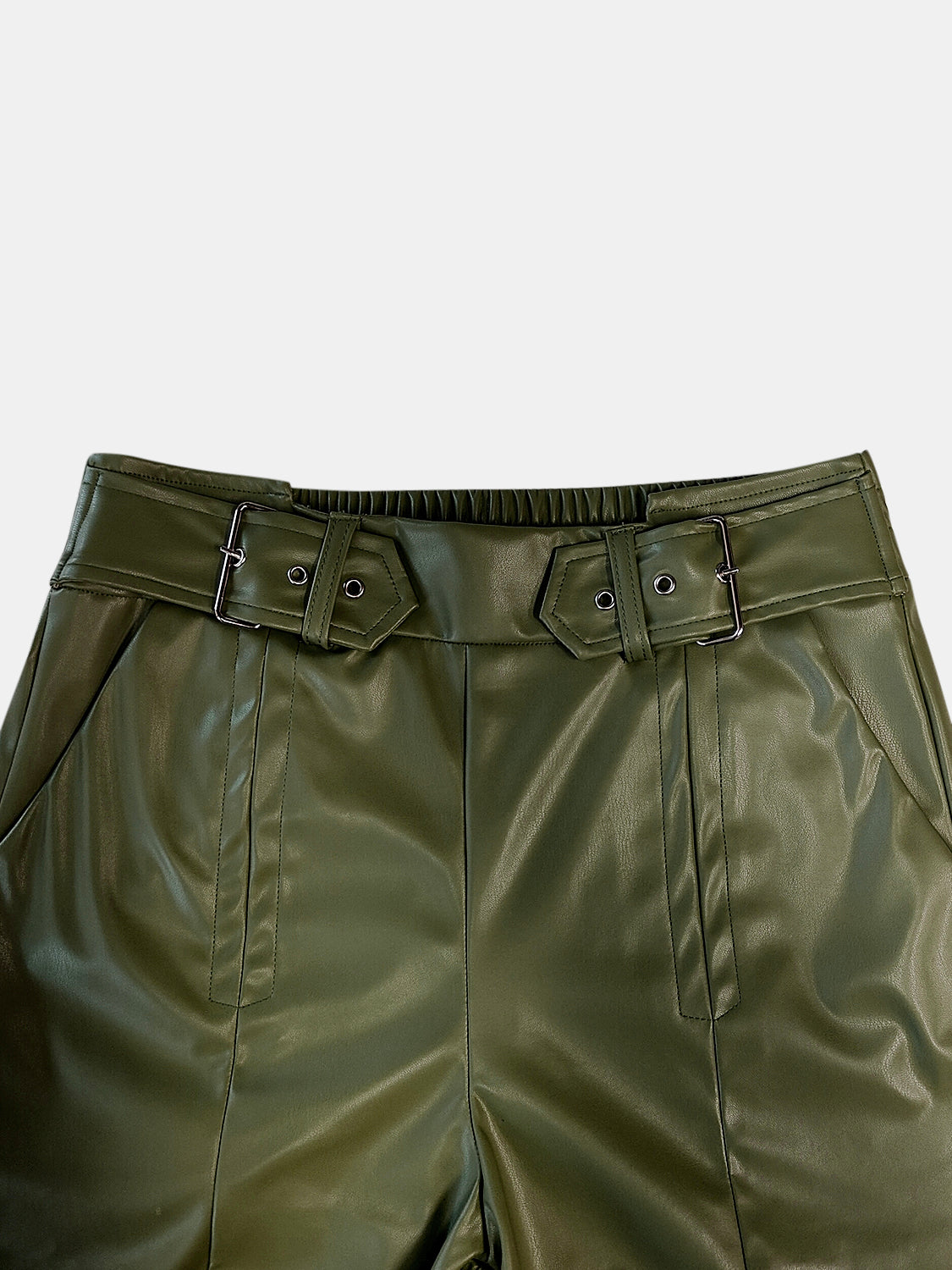 Half Elastic Waist Wide Leg Pants - The Goddess Galleries