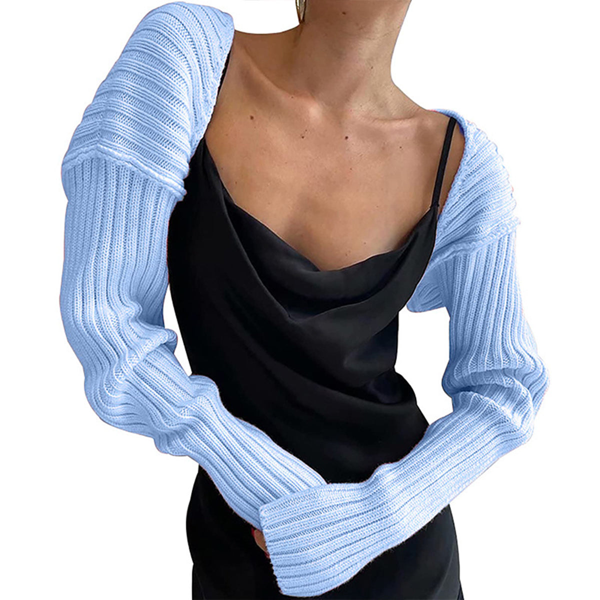 Long Sleeve Knit Bolero - The Goddess Galleries