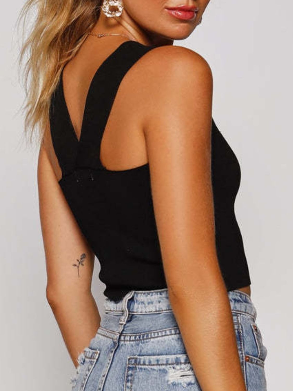 Square Neck Wide Strap Tank - The Goddess Galleries