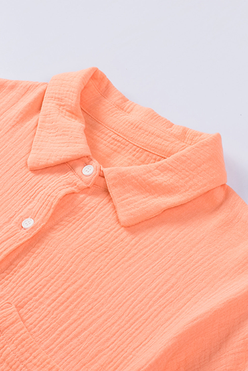 Textured Drop Shoulder Longline Shirt - The Goddess Galleries